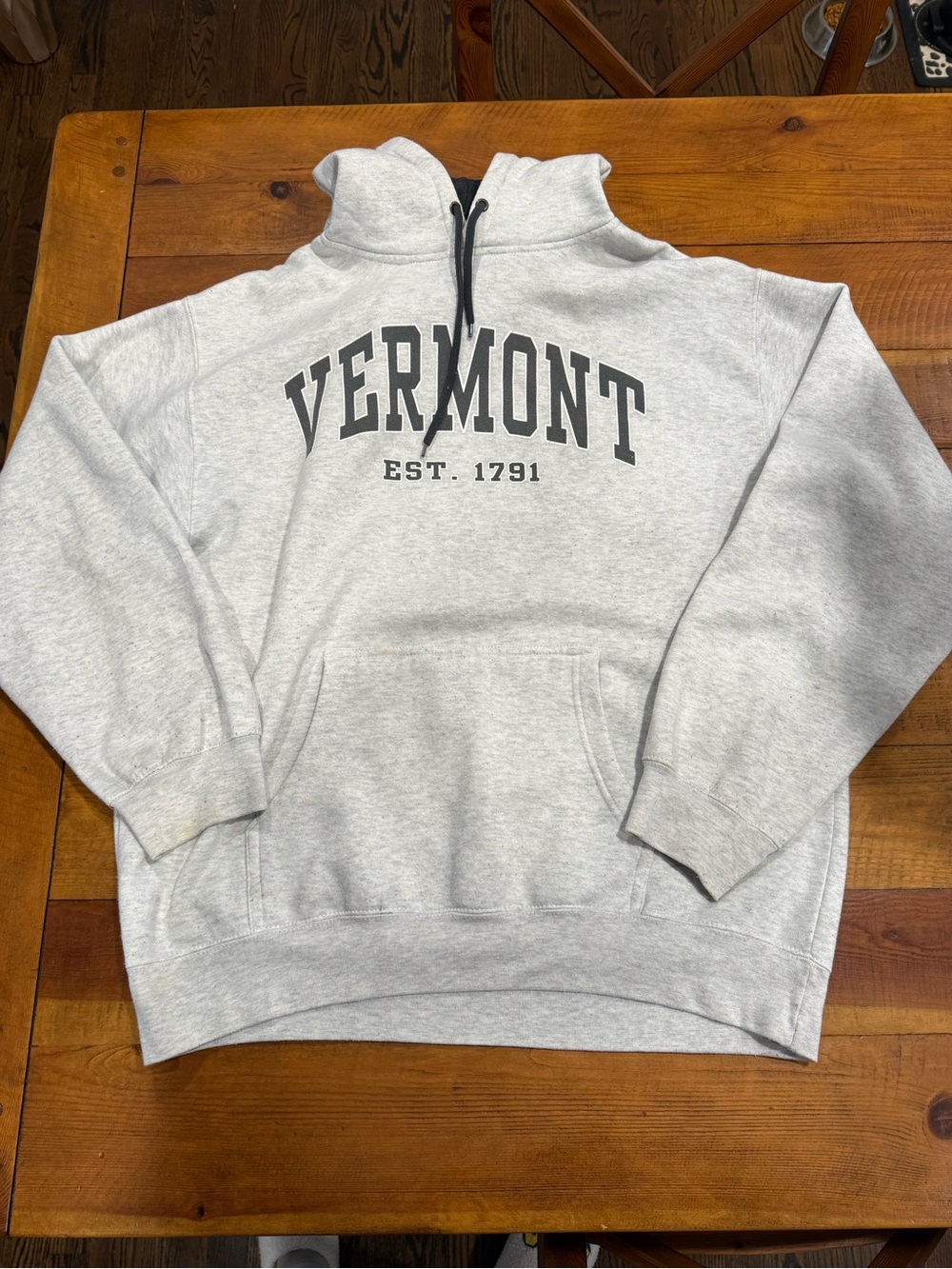Vermont Est. 1791 Pullover Hoodie - Light Gray